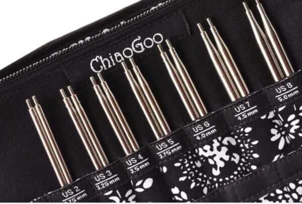 ChiaoGoo TWIST Lace virbalų rinkinys 13cm (2,75 - 5,00mm.)