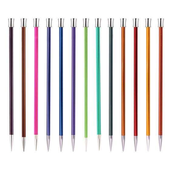 KnitPro Zing 30cm Ilgi žalvariniai virbalai