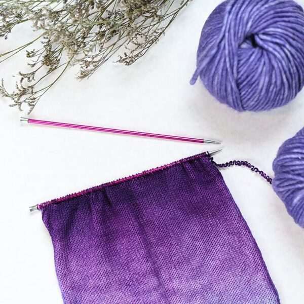 KnitPro Zing 30cm Ilgi žalvariniai virbalai