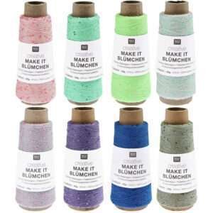 Rico Design Creative Make It Blümchen su žvyneliais - gėlytėmis