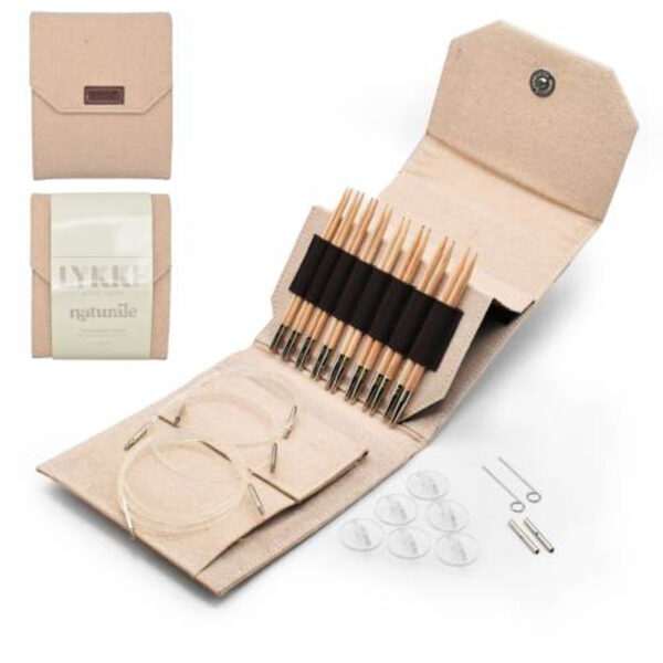 11,5cm. LYKKE NATURALE STARTER prisukamų medinių virbalų rinkinys