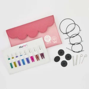 KnitPro Zing Mini 5cm 3-6mm keičiamų virbalų rinkinys