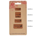 Rankų darbo etiketė rankdarbiams (eko odos) 4vnt