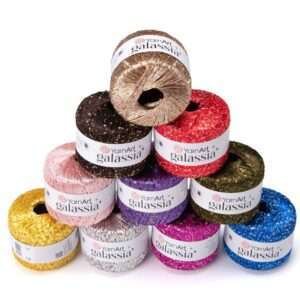 YarnArt Galassia siūlai su žvyneliais