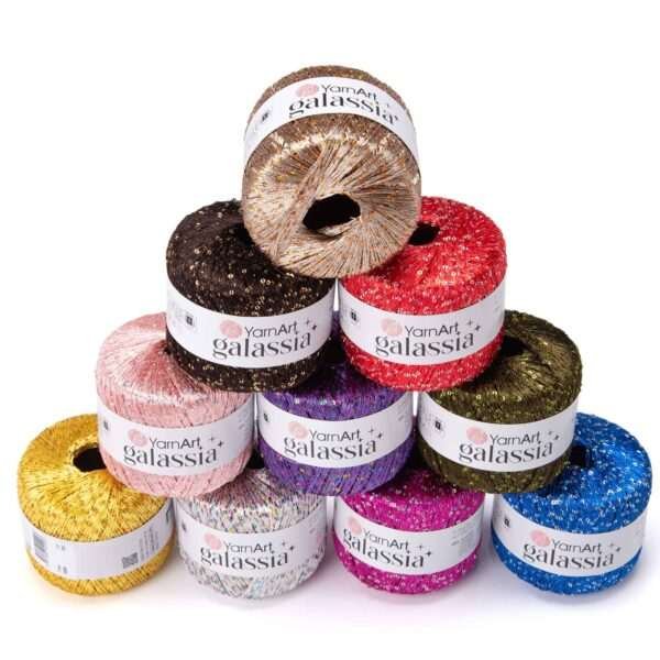 YarnArt Galassia siūlai su žvyneliais