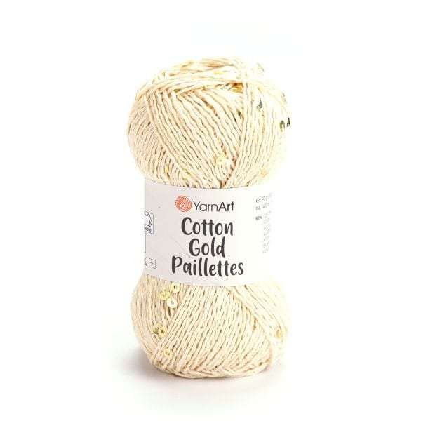YarnArt Cotton Gold Paillettes