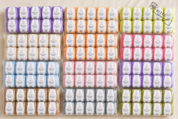 YarnArt Baby Cotton Multicorol (pakuotės 10vnt.)